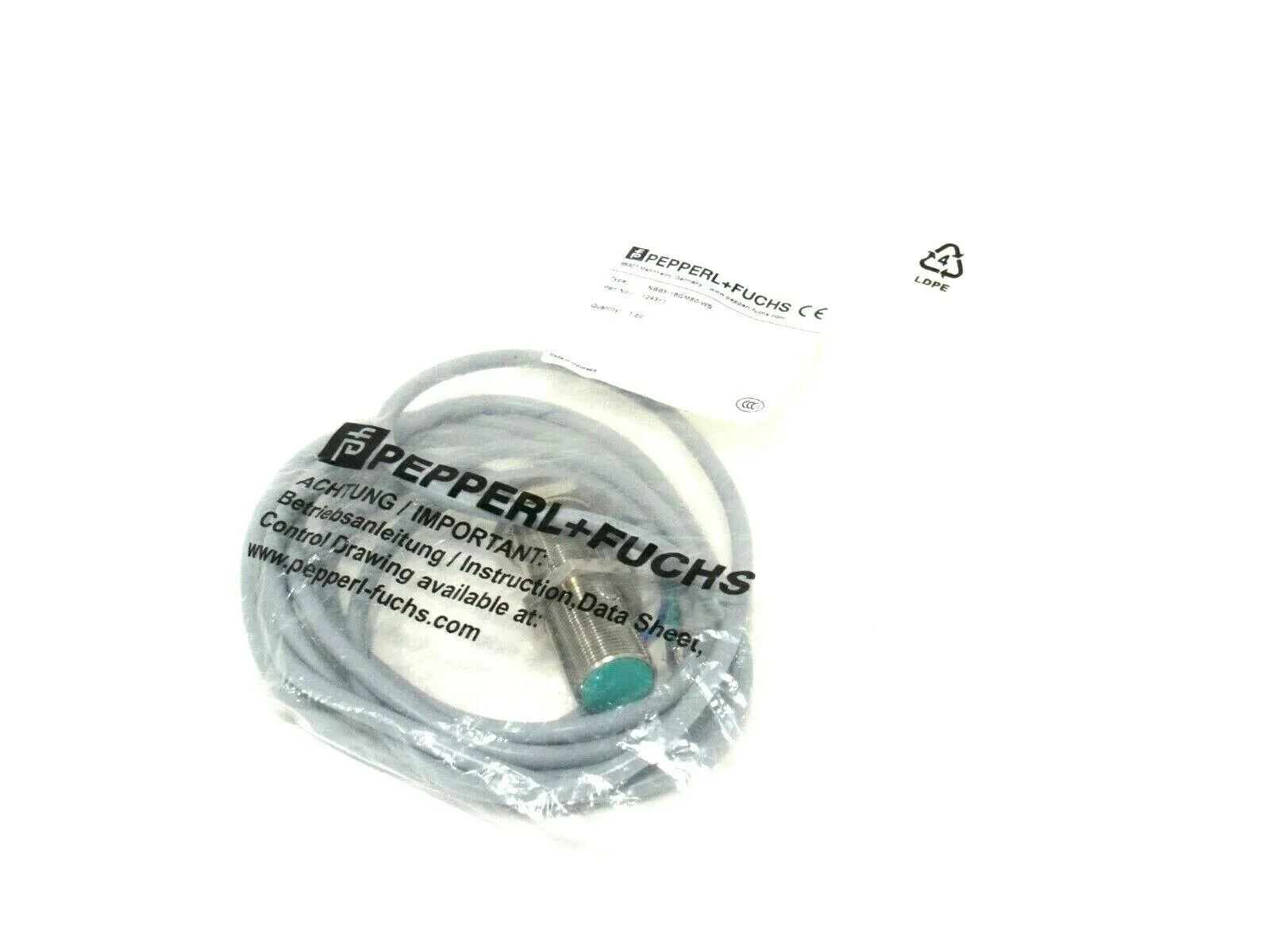 NEW PEPPERL & FUCHS NBB5-18GM60-WS PROXIMITY SWITCH 124311 NBB518GM60WS