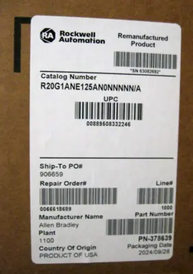 USED Allen-Bradley 20G1ANE125AN0NNNNN