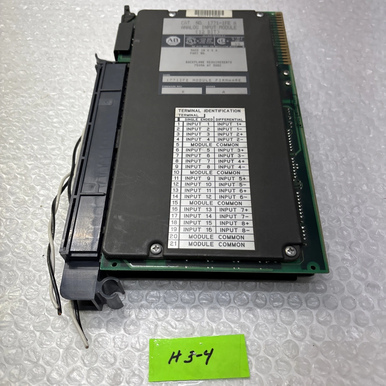 USED Allen-Bradley 1771-IFE