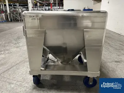 USED TOTE Systems 48" x 42" x 10"  Tote Systems Stainless Steel Transfer Bins