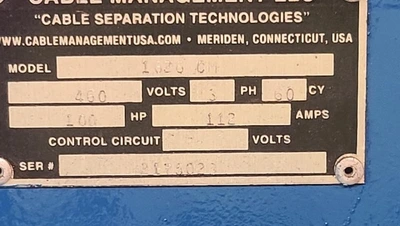 USED HOSOKAWA POLYMER SYSTEMS MODEL 1626-CM