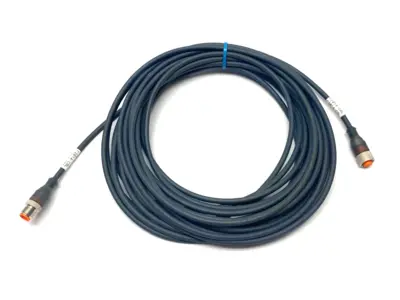 USED LUMBERG AUTOMATION DOUBLE END CONNECTION CORDSET M/F M12 5-PIN 10M