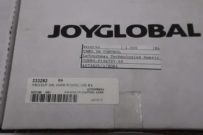 NEW LeTourneau 410-9749 VR Control Card 410-2614 STOCK G228