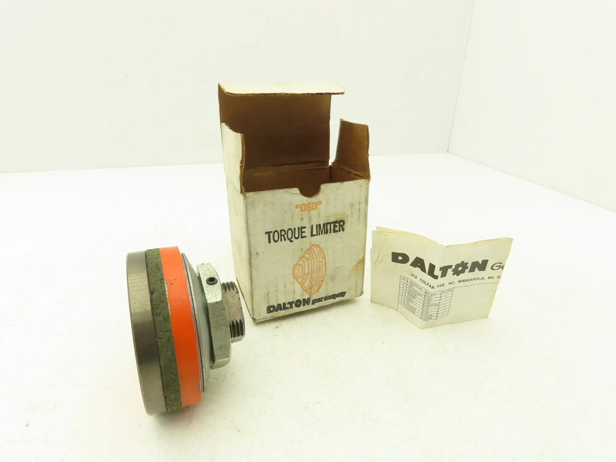 Dalton OSD337 Torque Limiter Overload Safety Device 7/8" ID Keyed Bore
