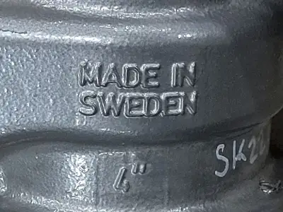 Tour and Anderson 4" Class 150 Stad Steel Balancing Valve (flanged)
