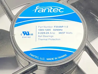 USED FANTEC THERMAL MANAGEMENT AC FAN 0.22/0.24A 100-120V 34/37W