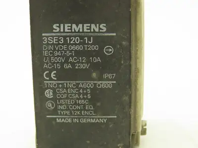 Siemens Position Limit Switch Roller Lever 230V 6A