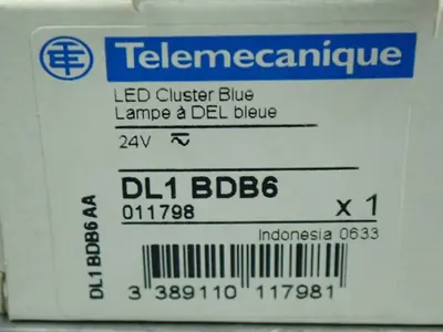 Telemecanique LED Cluster Dl1bd6 Blue & Dl1bd4 Red, 2pcs
