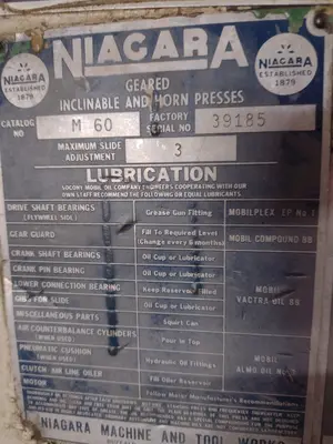 USED NIAGARA M60