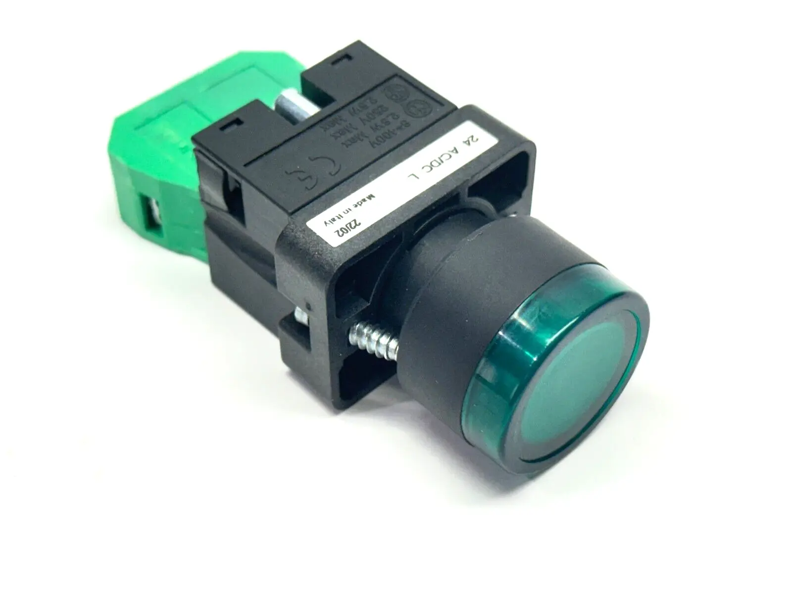 GCX3202-24L | Automation Direct  Momentary Pushbutton 22mm Green Illuminated 24V - Used