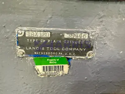 USED LANDIS CH PLAIN GRINDER