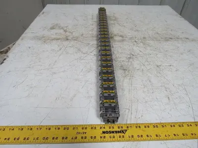Entretec M10/10 & M4/8S Fuse  Ground Terminal Block Din Rail Strip 34" Long