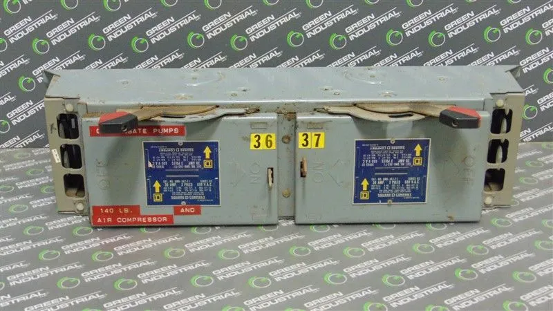 Square D QMB-362-T1 Panelboard Branch Switch 30 Amps 600VAC Series D2 Used