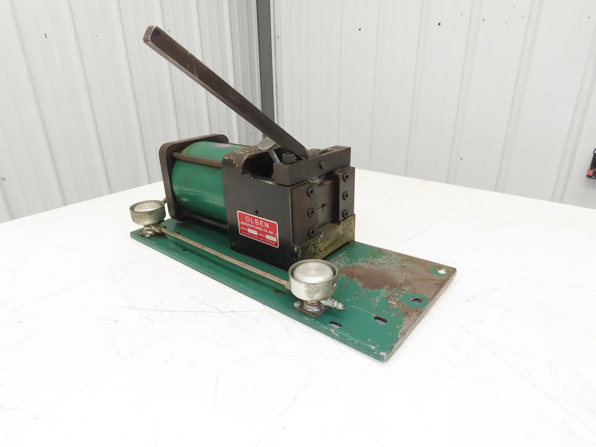 Olsen Model 20 Powerflare Pneumatic Double Flare Swaging Machine No Tooling
