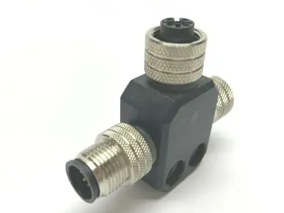 5 Pin Dual Female M12 to Male M12 Splitter - Used