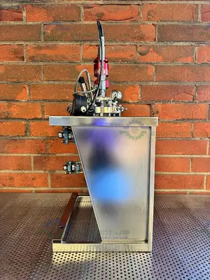 Used BUCHIGLASUSTER JACKETED 0.8 LITER GLASS REACTOR, 6 BAR W/ IMPELLER Reactors California US | Equipment Lab #1407299