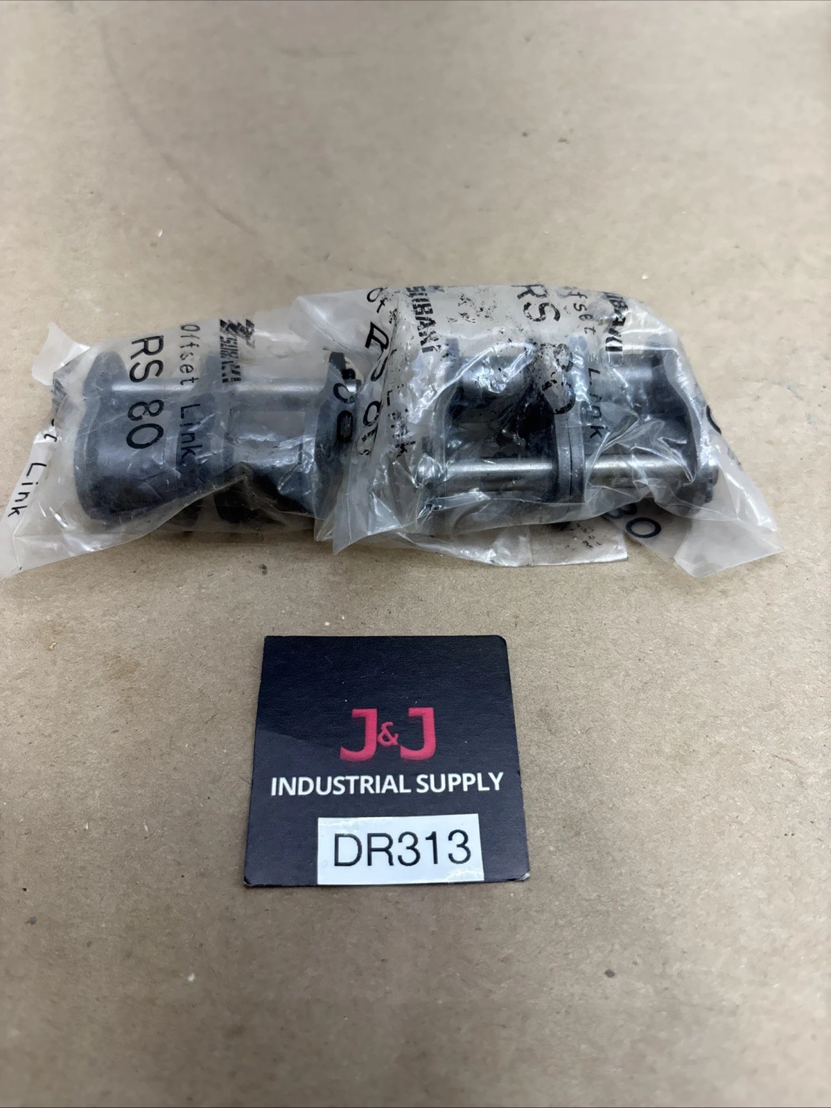 Lot Of (2)TSUBAKI Offset Link: For Std Roller Chains, 80, Double Strand.