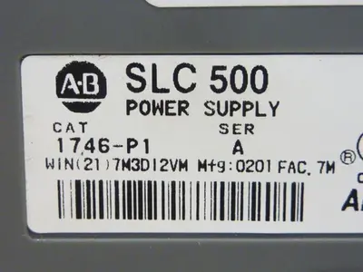 USED ALLEN BRADLEY 1746-P1 SER A / 1746-A7 SER B
