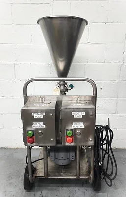 Mixer Tri Blender Cone Sanitary Explotion Proof In stainless steel On rack on Wheels # 38922