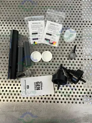 USED LAFFERTY PORTABLE 14 G AIRLESS FOAM HOSE DROP STATION  W/ NOCO BATTERY CHARGER