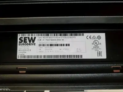 Used Sew Eurodrive MDX60A0370-503-4-00 MOVIDRIVE DRIVE, 51.1kVA, 500V Variable Speed Drives | Palmetto Automation #1149444
