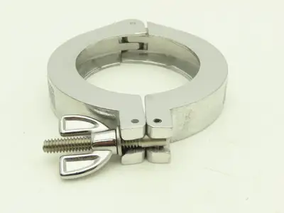 Nor-Cal NW-50-CP Aluminum Wing Nut Clamp for DN 50 ISO-KF Flange Lot of 7