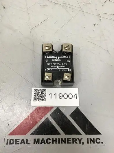 Used GORDOS G280D25-203 Relays & Switches Michigan US | Ideal Machinery #581838
