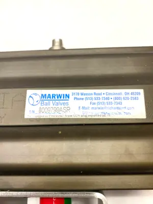 New | in-Stock MARWIN UT SERIES PNEUMATIC BALL VALVE ACTUATOR ASSEMBLY 1-1/2" 3-WAY Linear Actuators | Maverick Industrial Sales #1113086