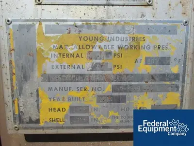 USED Young Industries 75 Cu Ft Young Ribbon Blender, S/S