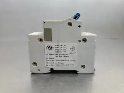 USED Dayton 5MLD6 C10A Circuit Breaker, 440VDC, 10A.