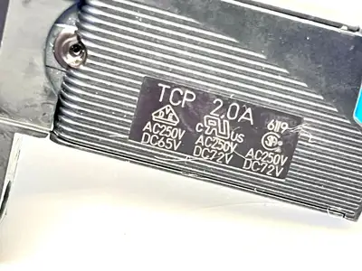 TCP 2.0A,TCP 2,0A,Typ UK 6-FCI/C,UK 6-FCI/C | Phoenix Contact UK 6-FSI/C Terminal Block w/ TCP 2.0A Circuit Breaker - Used