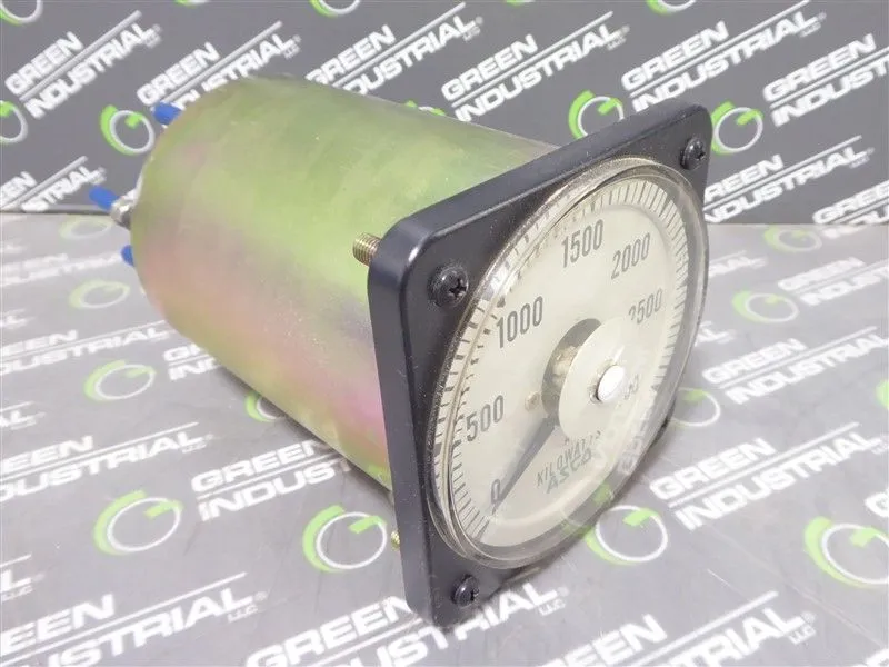 Yokogawa 103221ARET7LSX 0-3000 AC Kilowatts Meter Used