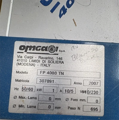Used 2007 WHIRLWIND "212R" & OMGA "FP 4000 TN" Cross Cut Saws Texas US | MachineryMax #1320503