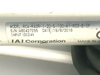 Used IAI IAI RCA-RA3R-I-20-5-100-A1-R03-B-SP Linear Actuators Michigan US | Maverick Industrial Sales #1389844