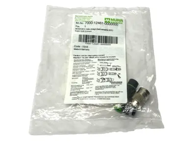 New | in-Stock Murrelektronik Male Connector, Field-Wireable, M12, 3-Pole Electrical Fittings Michigan US | Maverick Industrial Sales #1475424