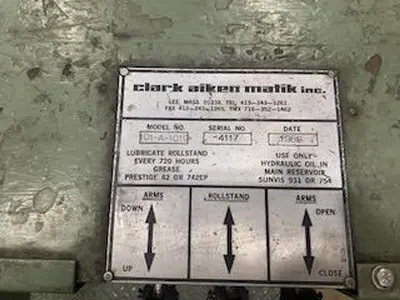 CLARK AIKEN 72" W X 72" OD SHAFTLESS FLOOR PICKUP UNWIND STANDS (2) AVAILABLE pending JA 2 13 26