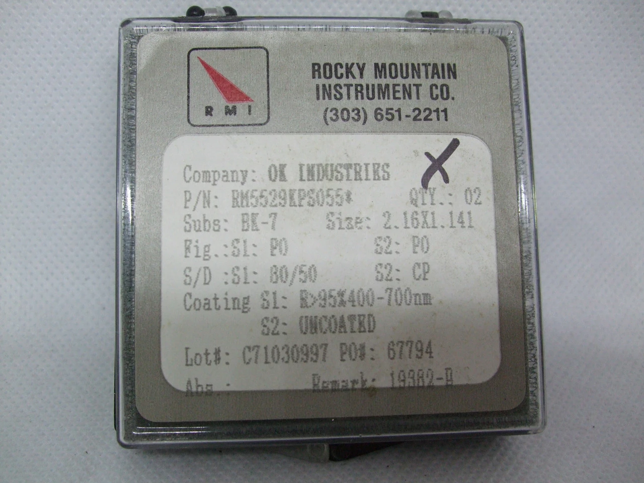 USED ROCKY MOUNTAIN CO. RM5529KPS055