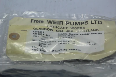 New | in-Stock Weir Pumps LTD AB00259 Pump & Valve Parts California US | Davliegogo LLC #1705266