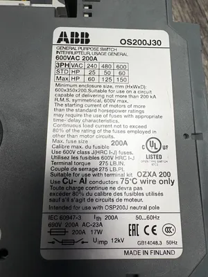 ABB OS200J30 Electrical/PLC/Automation | ESS Industrial Equipment Sales (7)