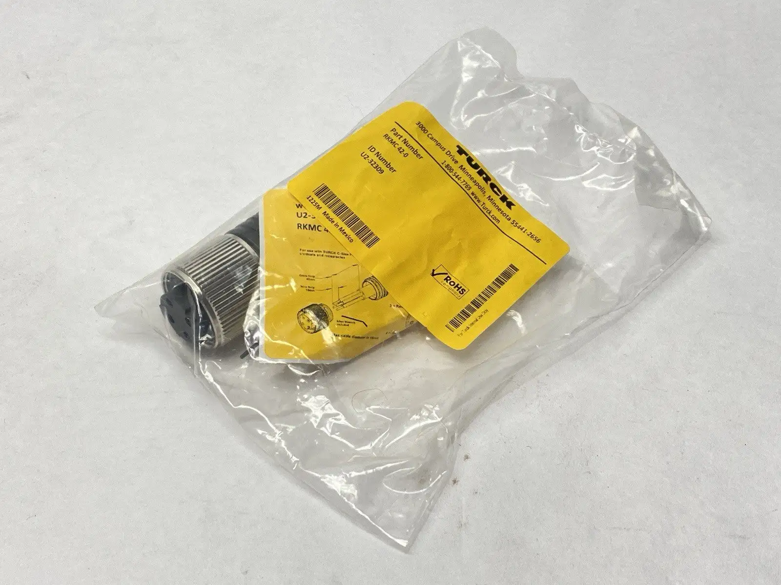 RKMC 42-0 | Turck  Field Wireable Connector Female 1-1/8" Powerfast 4-Pin U2-32309 - New