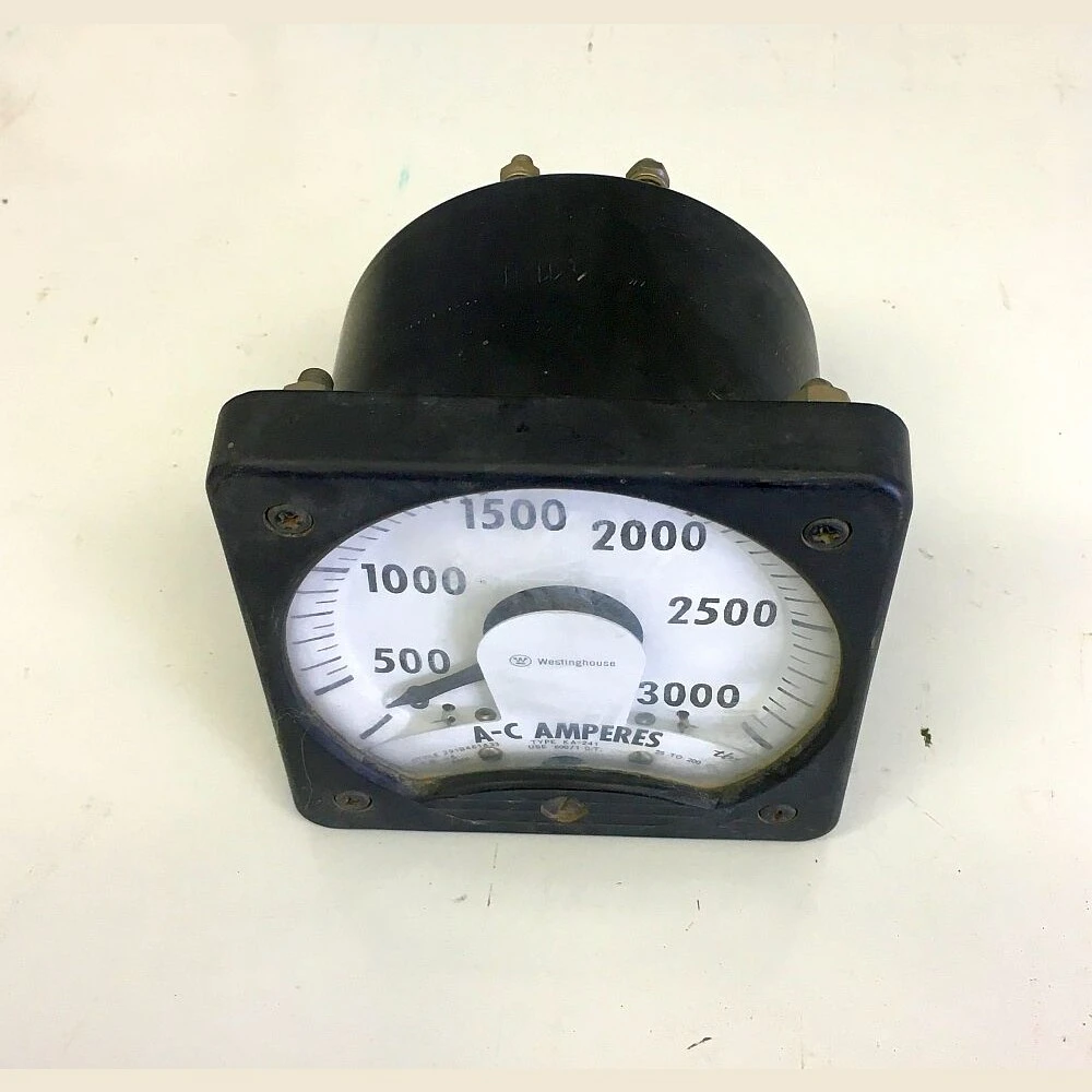 Westinghouse 0-3000 Amp Analog Ammeter