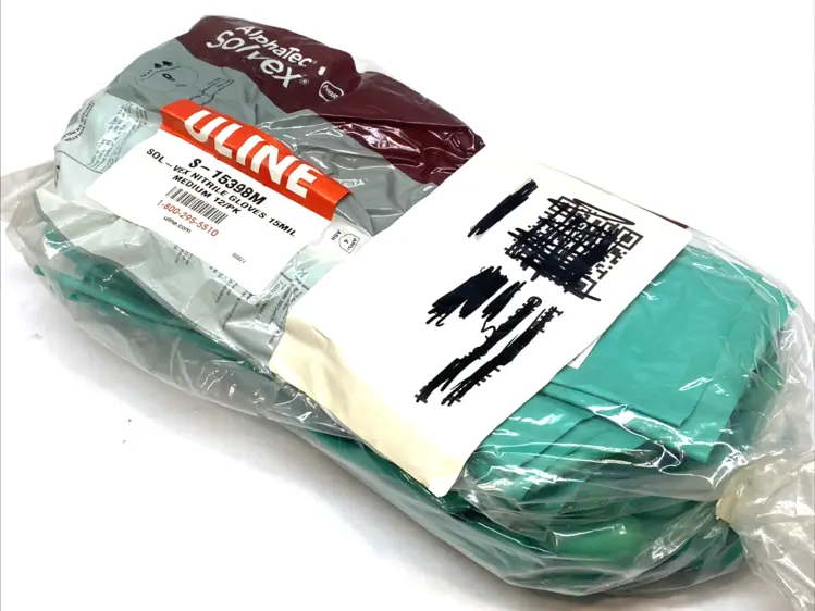 New | in-Stock Ansell AlphaTec Nitrile Chemical Gloves 13" Medium LOT OF 12 Gloves Michigan US | Maverick Industrial Sales #1395423