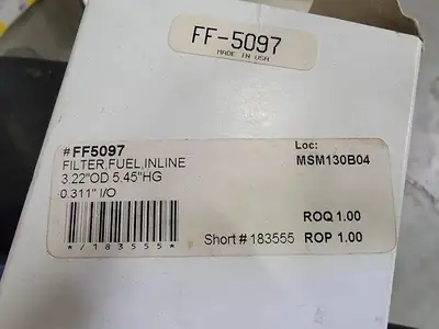 NEW FLEETGUARD FF5097
