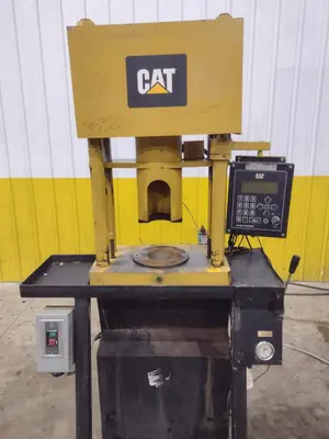 CAT CRIMPUTER HOSE CRIMPING & COUPLING PRESS , WITH TOOLING DIES & ENERPAC HYDRUALIC UNIT: YOBRO #24865