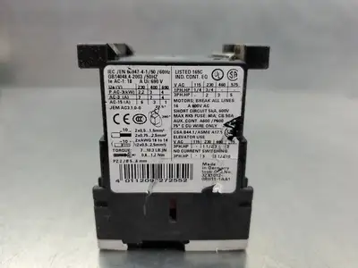 Siemens Sirius 3RT1015-1BB42 24VDC Auxiliary Contactor *See Description* 4D-48