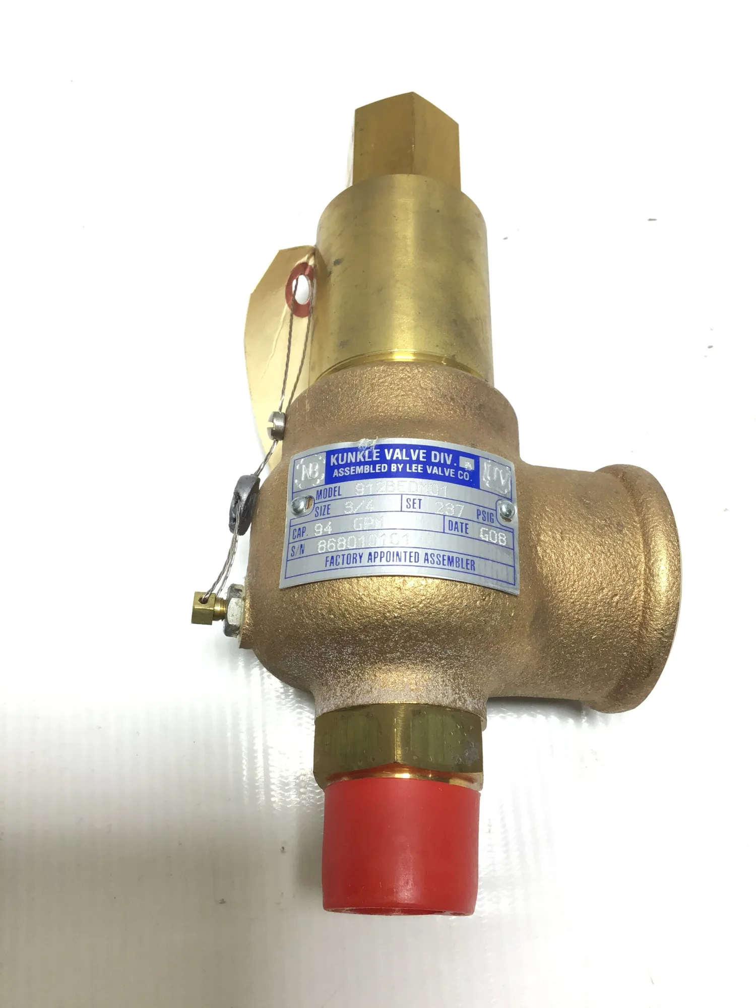 Kunkle 912BEDM01 Pressure Relief Valve 3/4″NPT CAP 94 GPM