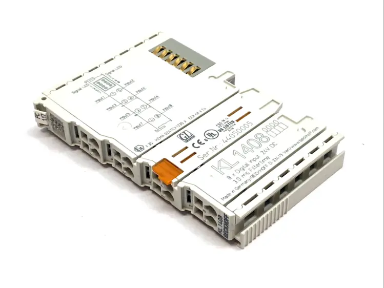 Used BECKHOFF BUS TERMINAL 8‑CHANNEL 24V DC DIGITAL INPUT 3MS FILTER 1‑WIRE PLC Input & Output | Maverick Industrial Sales #1103096