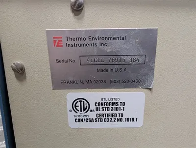 Thermo Environmental Instruments 41C High Level CO2 Carbon Dioxide Analyzer Used