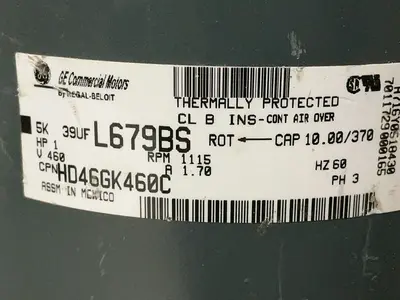 Used GENERAL ELECTRIC 5K39UFL679BS Motors (misc) Ohio US | HGR 24 #1556797