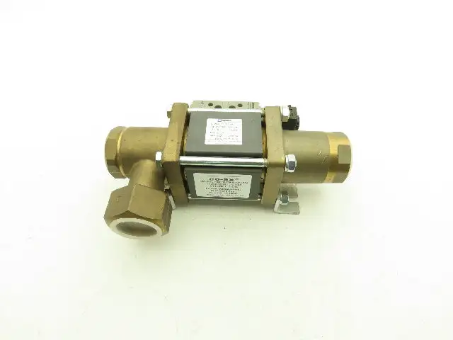 COAX 5-VMK 25 DR NC Brass Coaxial 3-Way Solenoid Valve 1-1/2"NPT 24VDC 230PSI
